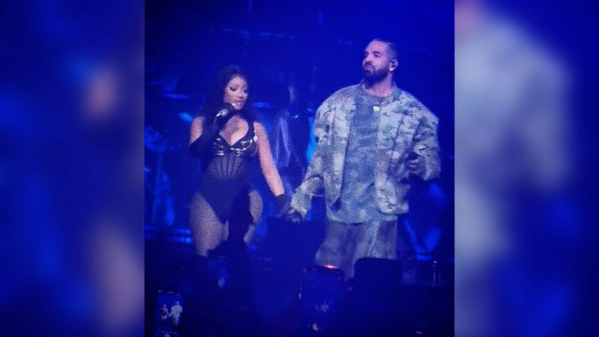 Drake Joins Nicki Minaj For Surprise Performance At Pink Friday 2 Tour
