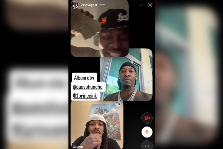 21 Savage Reunites With Quavo and Offset, Teases New Album