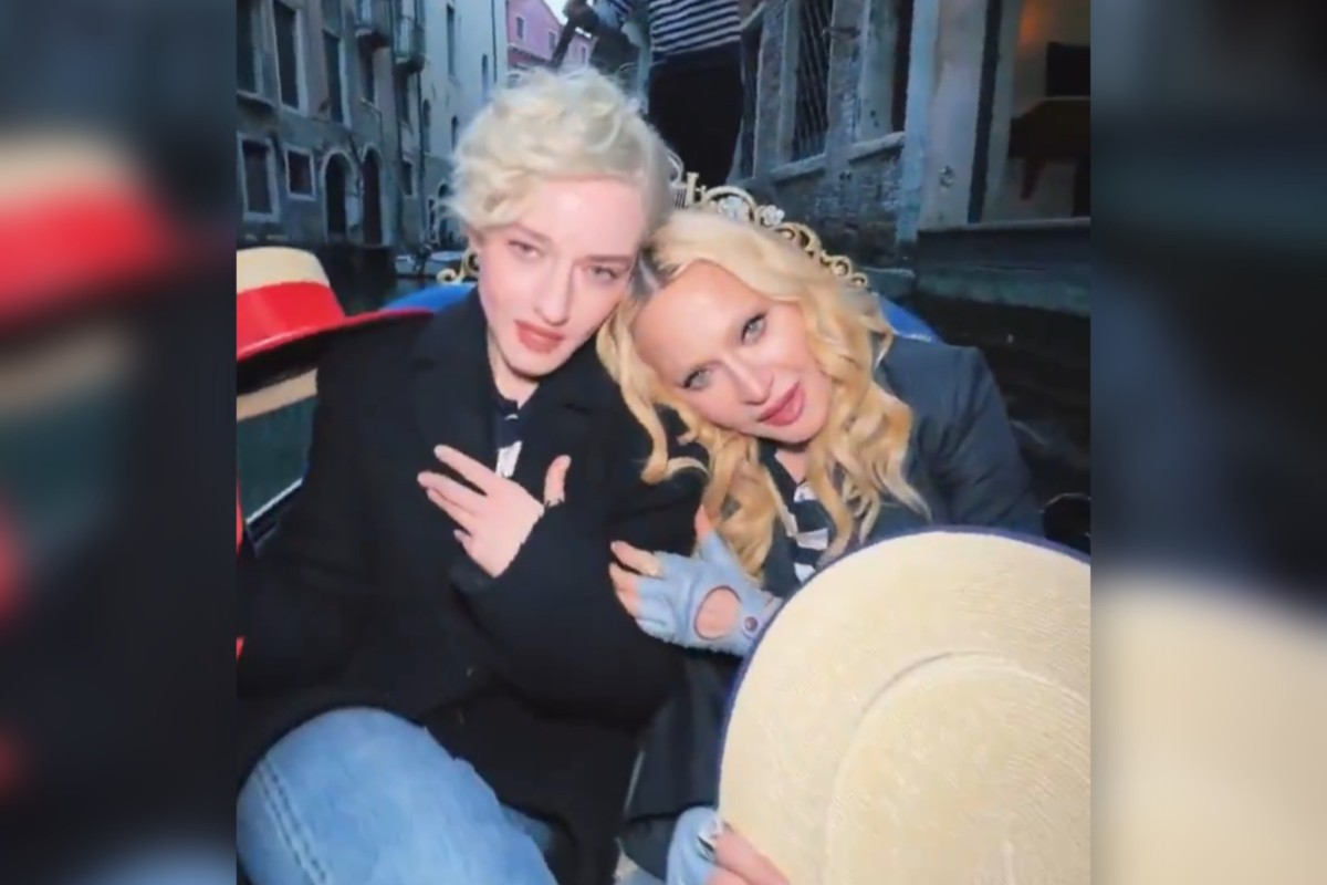 Madonna Recreates “Like a Virgin” Gondola Scene With Julia Garner